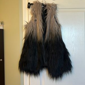 Faux fur vest